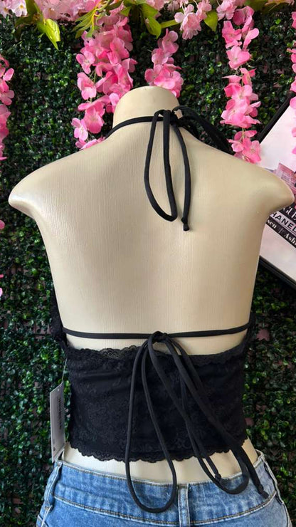 Midnight Lace Western Corset Top