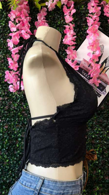 Midnight Lace Western Corset Top