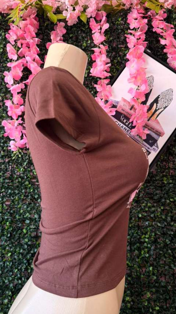 Y2K 'Classy & Sassy' Horse Print Crop Top