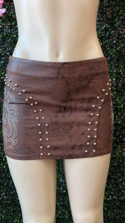 Cowboy Bodycon Skirt