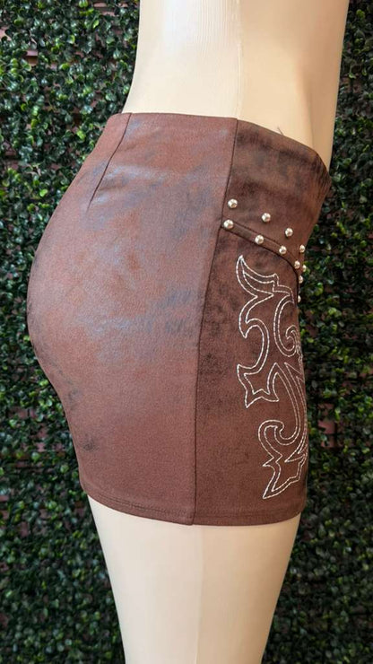 Cowboy Bodycon Skirt