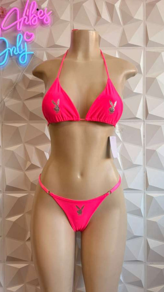 The Electric Pink Bunny Bikini
