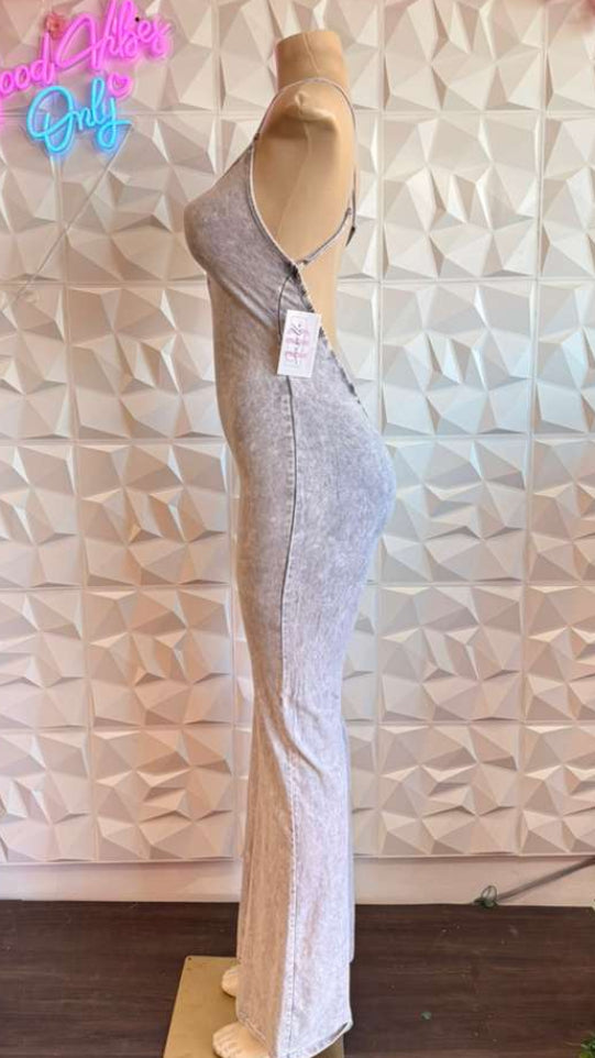 Vintage Smoke Ruched Jumpsuit