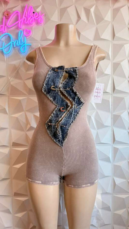 The Safety Pin Lightning Bolt Romper