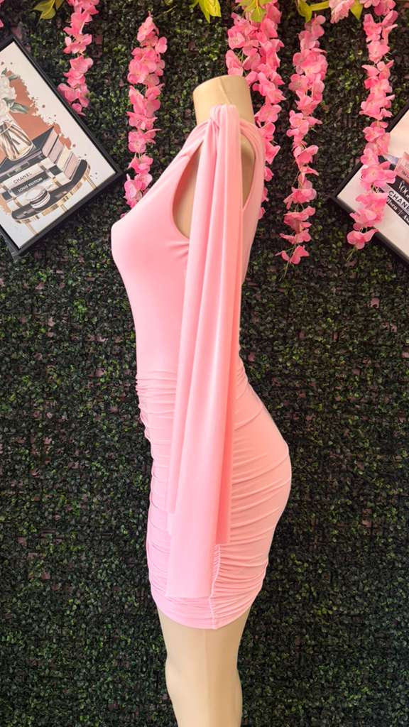 The Seraphina One-Shoulder Drape Mini