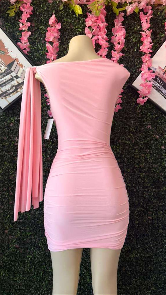 The Seraphina One-Shoulder Drape Mini
