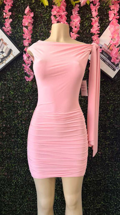 The Seraphina One-Shoulder Drape Mini