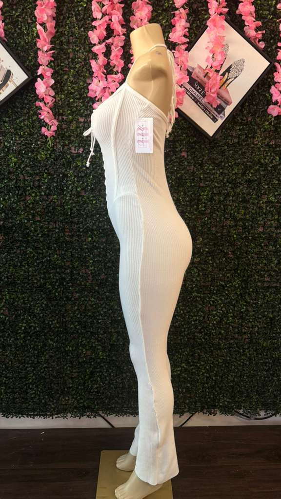 The Pure White Corset Catsuit