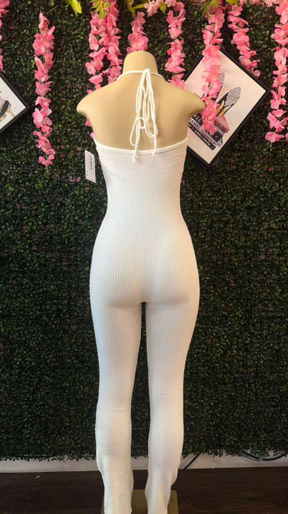 The Pure White Corset Catsuit