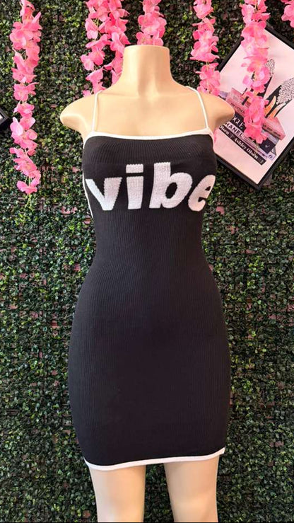 "Pure Vibes" Ribbed Lace-Up Mini