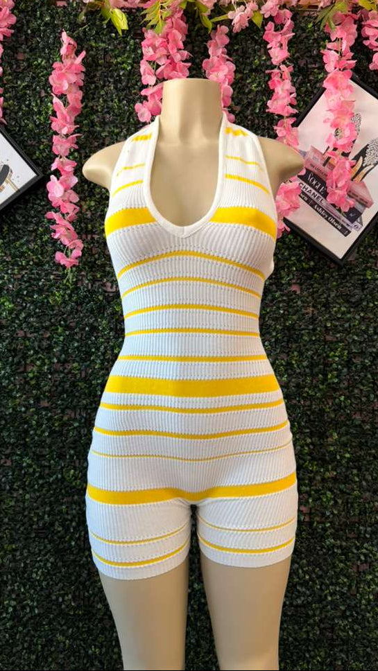 The Sunkissed Lace-Up Romper