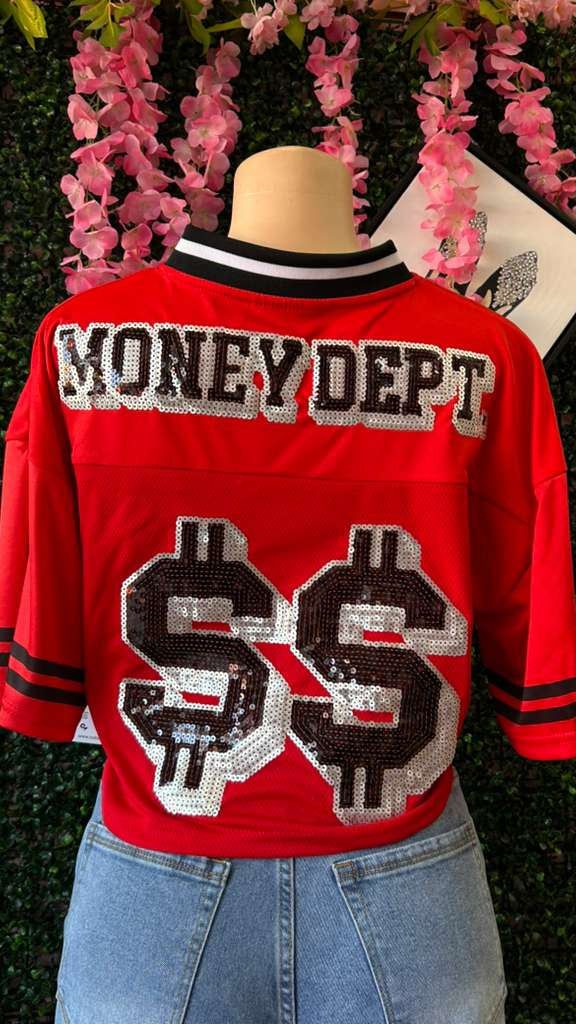 Money Dept Sequin Jersey Tee