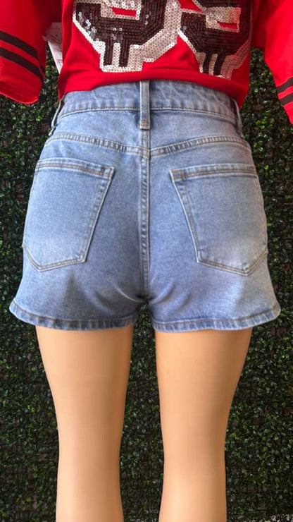 The Criss-Cross High Rise Shorts