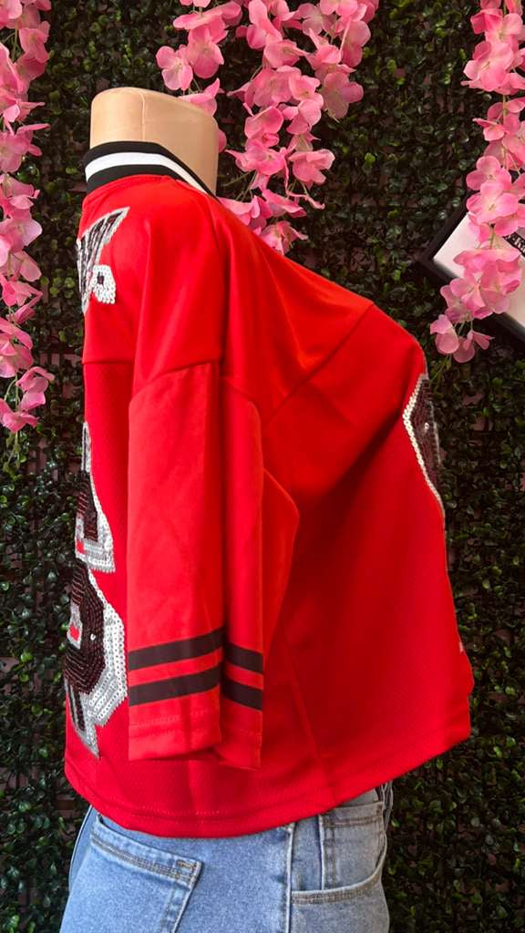 Money Dept Sequin Jersey Tee