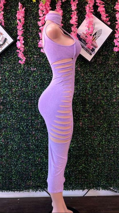 The Lavender "Snatched" Midi