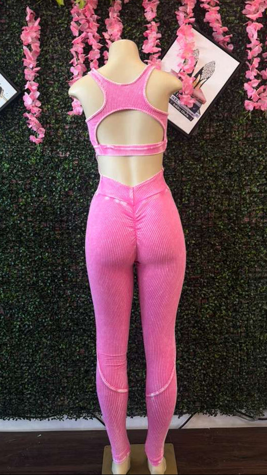 The Pink Power Sculpt Jumpsuit
