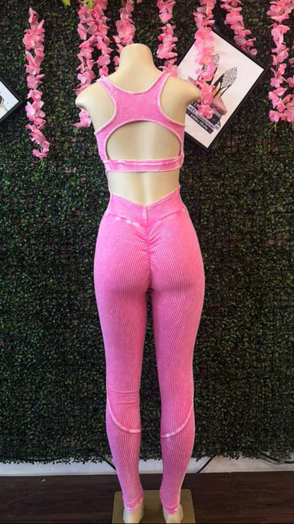 The Pink Power Sculpt Jumpsuit