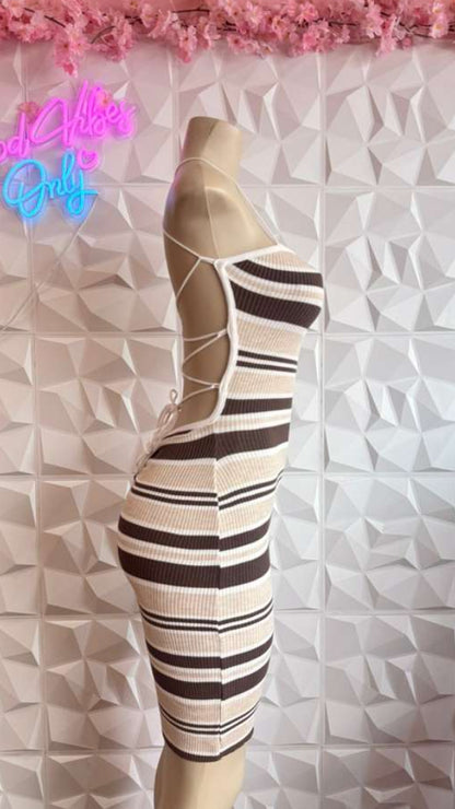 The "Espresso Martini" Lace-Up Mini