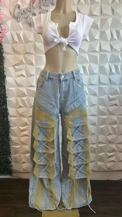 Matrix Lace-Up Cargos