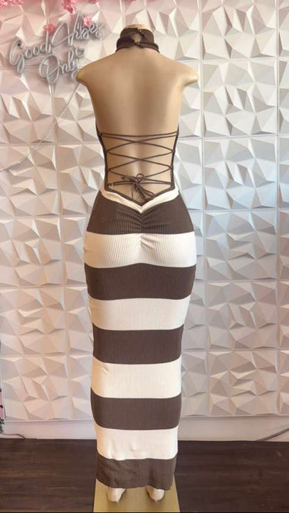 The "Espresso Swirl" Maxi
