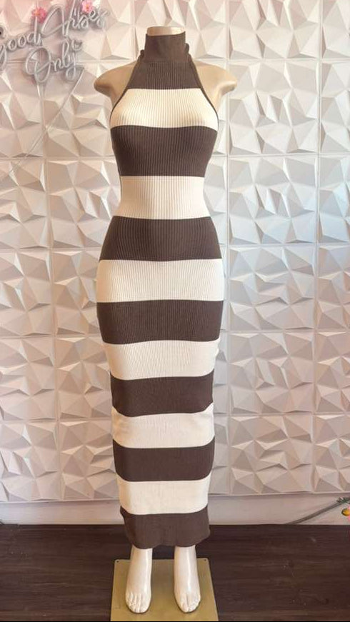 The "Espresso Swirl" Maxi
