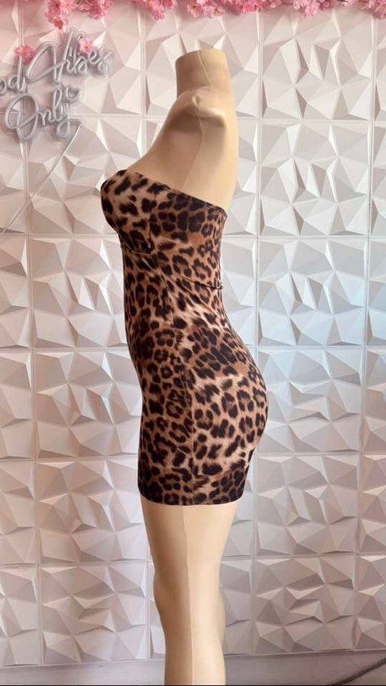 The "Untamed" Leopard Tube Dress