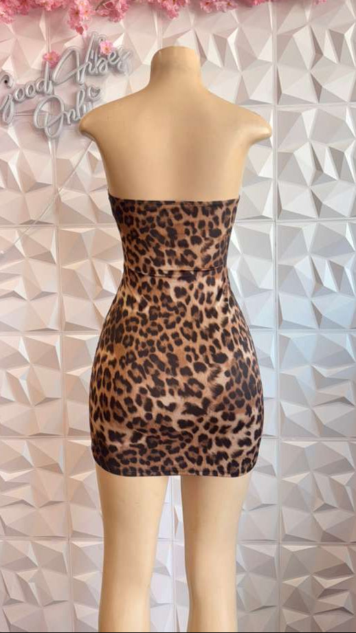 The "Untamed" Leopard Tube Dress