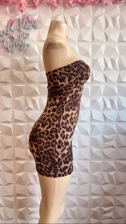 The "Untamed" Leopard Tube Dress