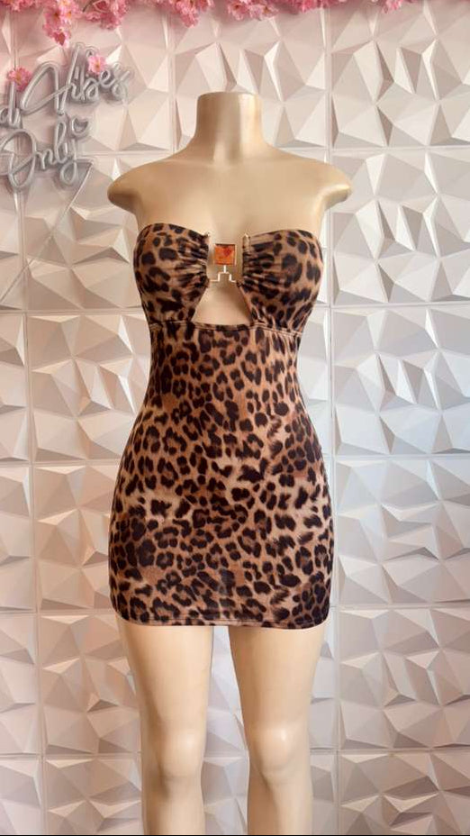 The "Untamed" Leopard Tube Dress