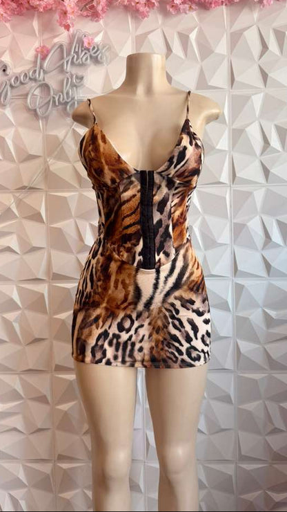 The "Amazonia" Corset Mini Dress