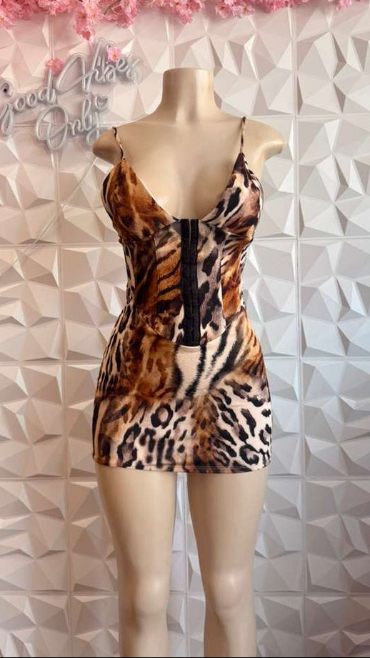 The "Amazonia" Corset Mini Dress