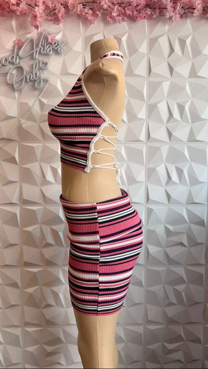 Retro Ribbed Romance Set
