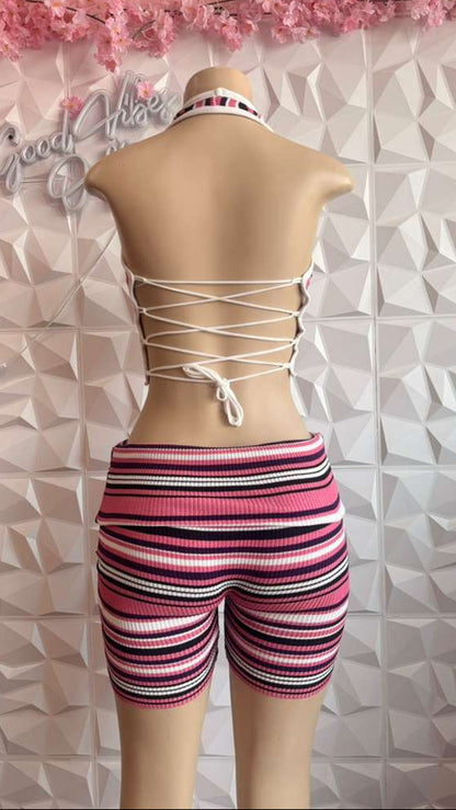 Retro Ribbed Romance Set