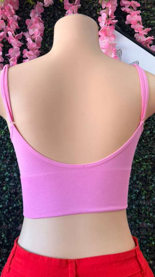 Bubblegum V-Wire Crop Top