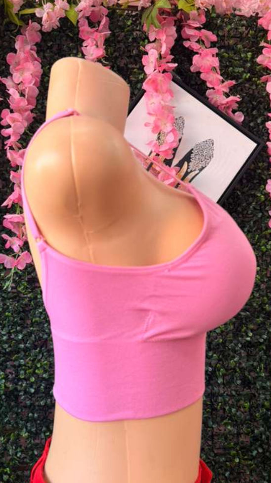 Bubblegum V-Wire Crop Top
