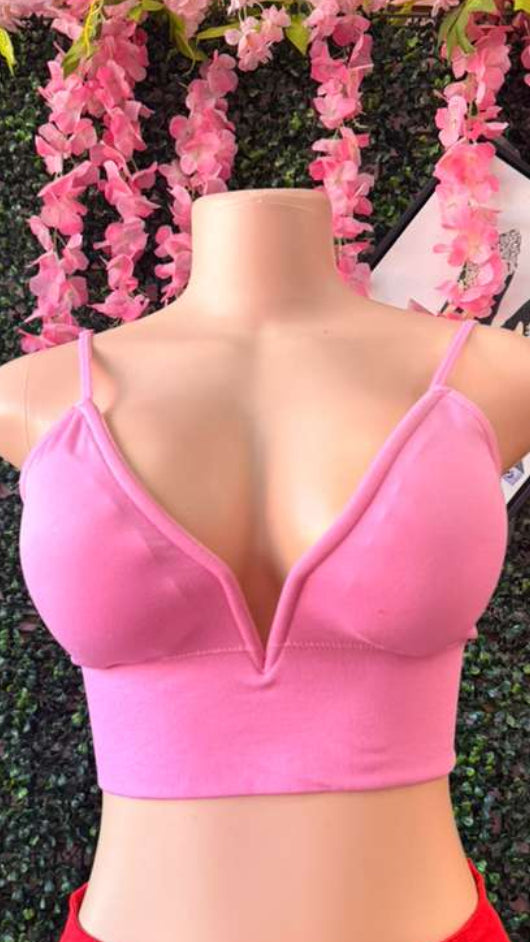 Bubblegum V-Wire Crop Top