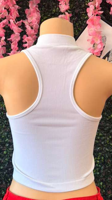 Dual Zip Ribbed Top
