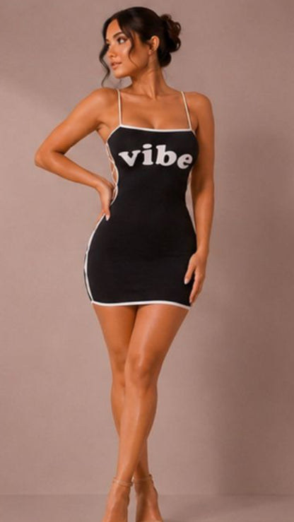 "Pure Vibes" Ribbed Lace-Up Mini