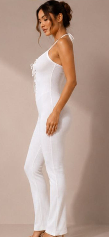 The Pure White Corset Catsuit
