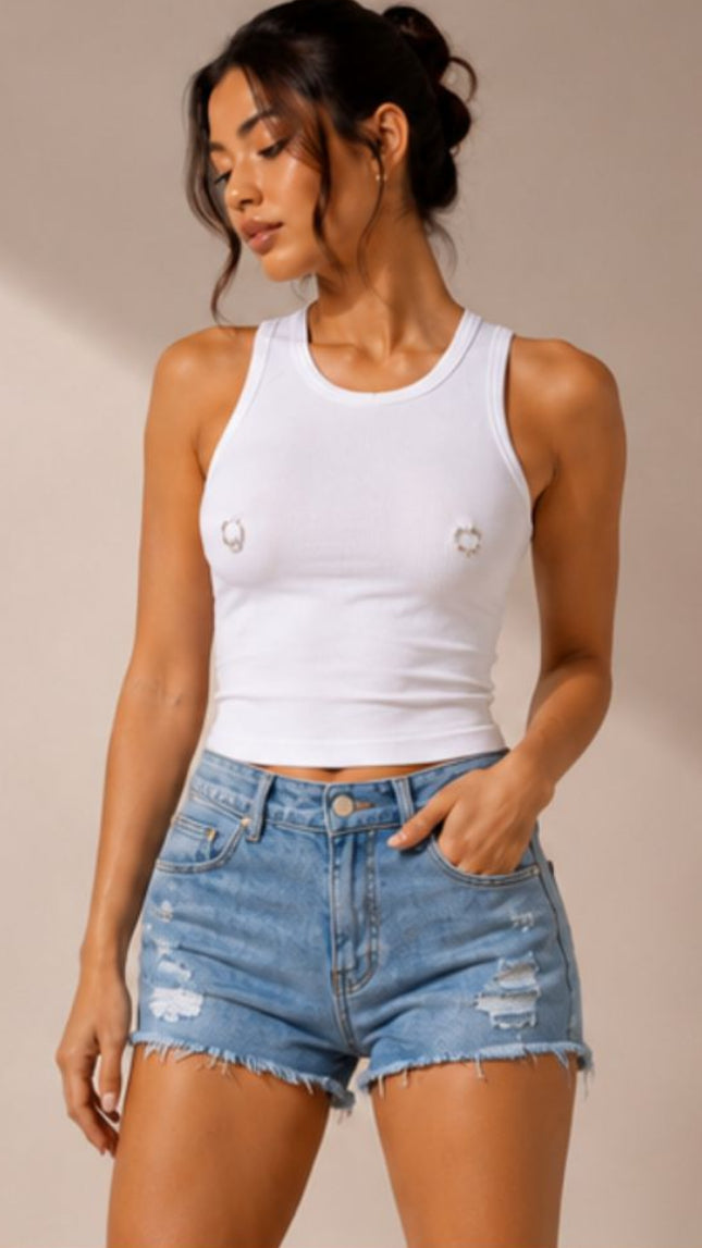 Rebel Ring Cropped Tank