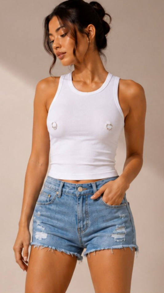 Rebel Ring Cropped Tank