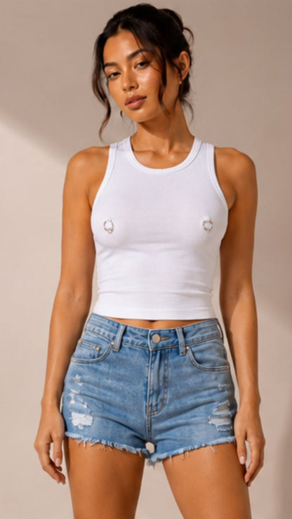 Rebel Ring Cropped Tank