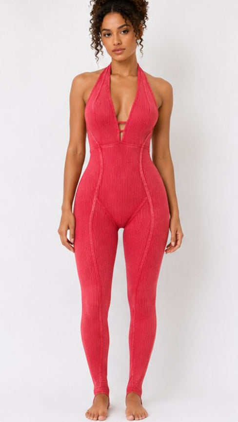 The Pink Power Sculpt Jumpsuit