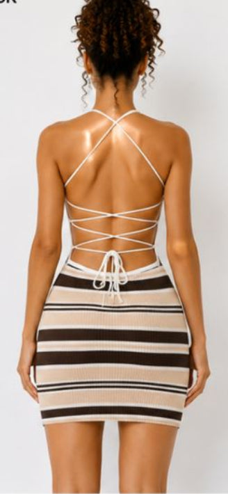 The "Espresso Martini" Lace-Up Mini