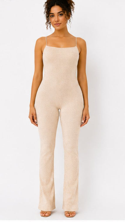 The "Good Vibes" Corset-Back Jumpsuit