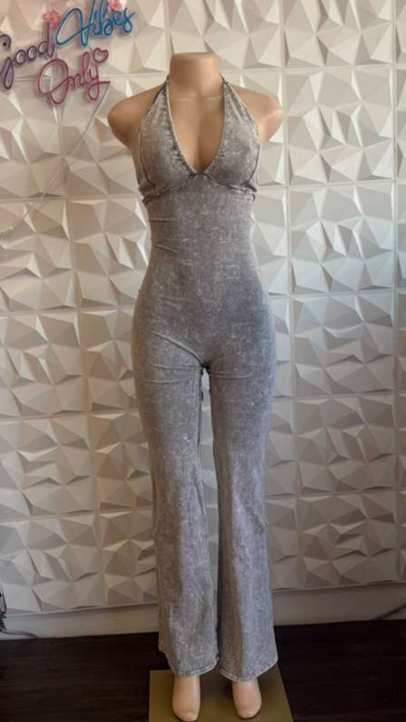 Daytona Lace-Back Flare Jumpsuit