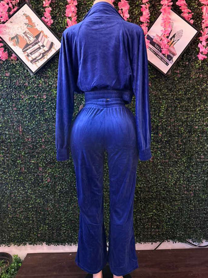 The Luxe Velour Cropped Tracksuit