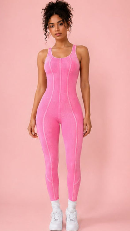 The Pink Power Sculpt Jumpsuit