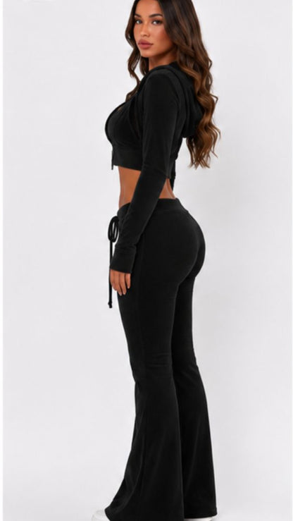 Y2K Velour Flare Set