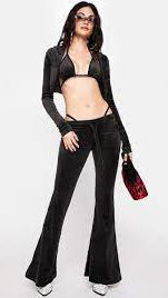 Y2K Velour Flare Set